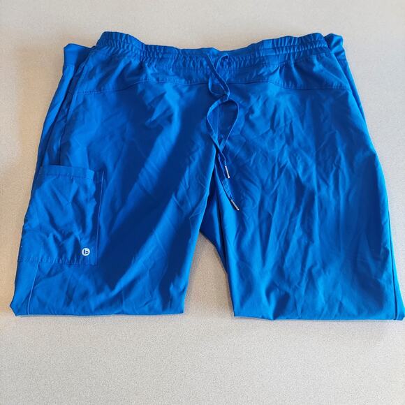 Barco One Scrubs Pants Adult XLT Blue Jogger Drawstring Elastic Waistband - Picture 4 of 12